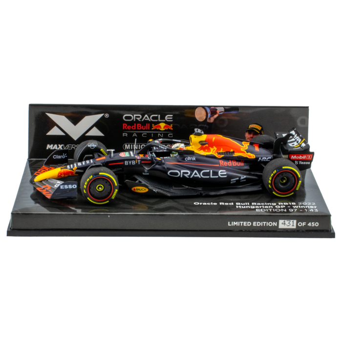1:43 RB18 GP Hungary 2022 - Winner image