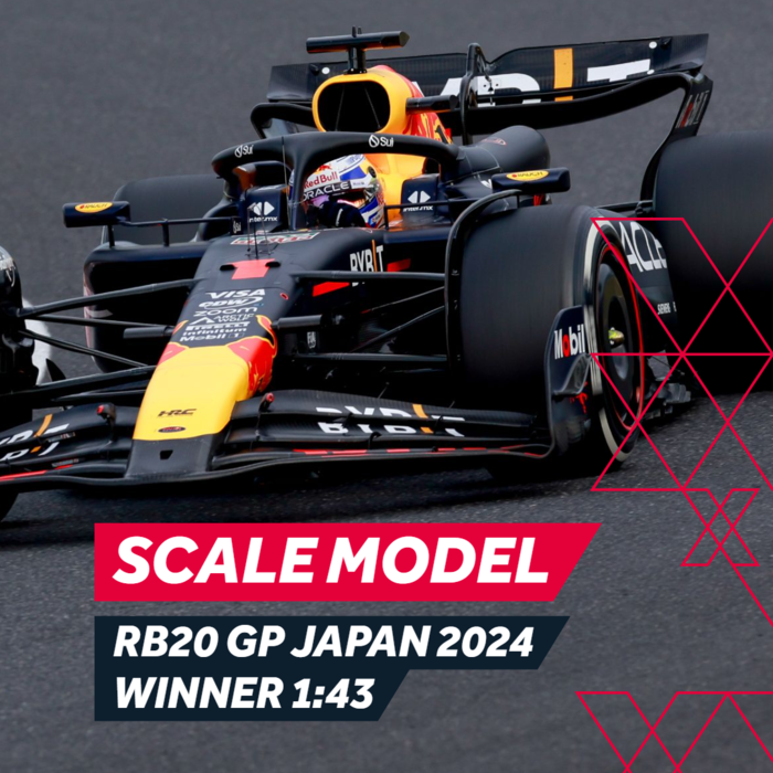 1:43 RB20 GP Japan 2024 - Winner - Scale model image