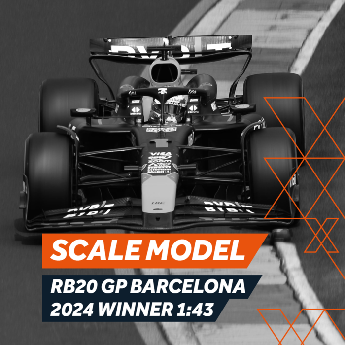 1:43 RB20 GP Barcelona 2024 - Winner - Scale model image