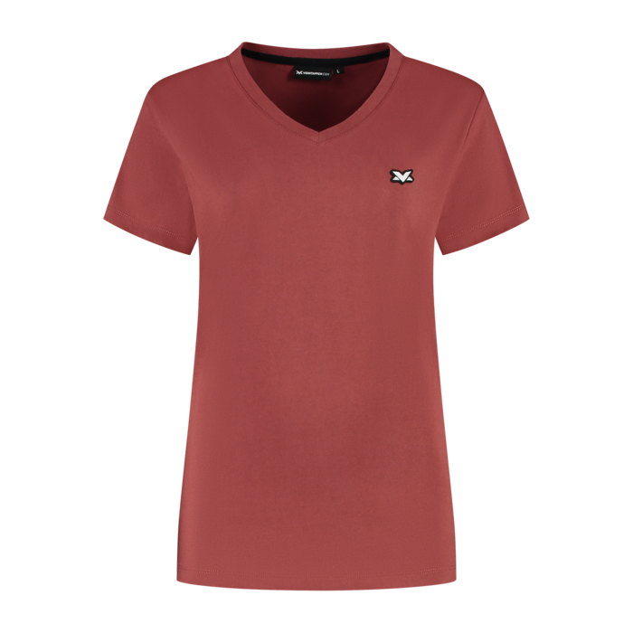 Womens - MV T-shirt - Burgundy - Essentials image