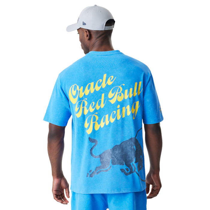 Back Graphic Oversized T-shirt - Nordic Blue image