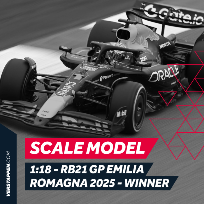 1:18 RB21 GP Emilia-Romagna 2025 - Winner - Scale Model image