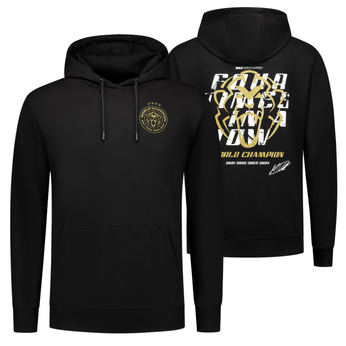 Four Times In A Row - Hoodie - Black image