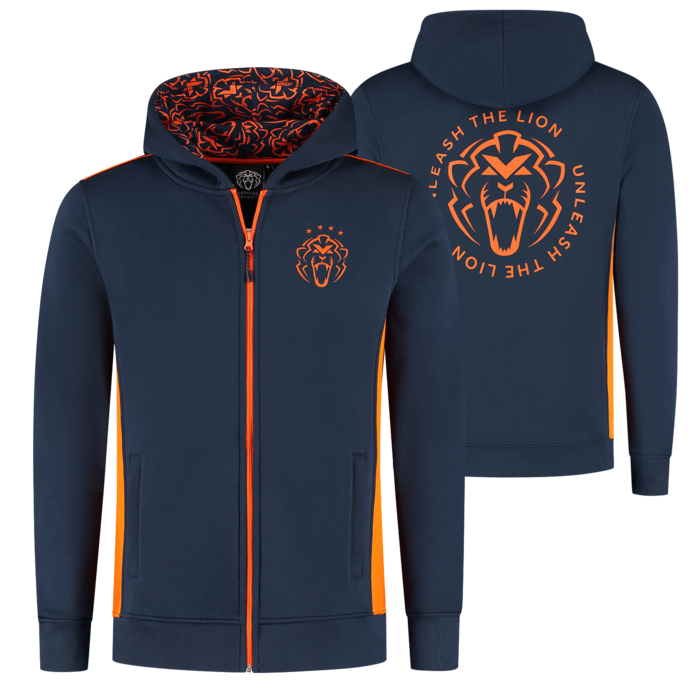 Zip-Hoodie - Navy - Unleash The Lion image