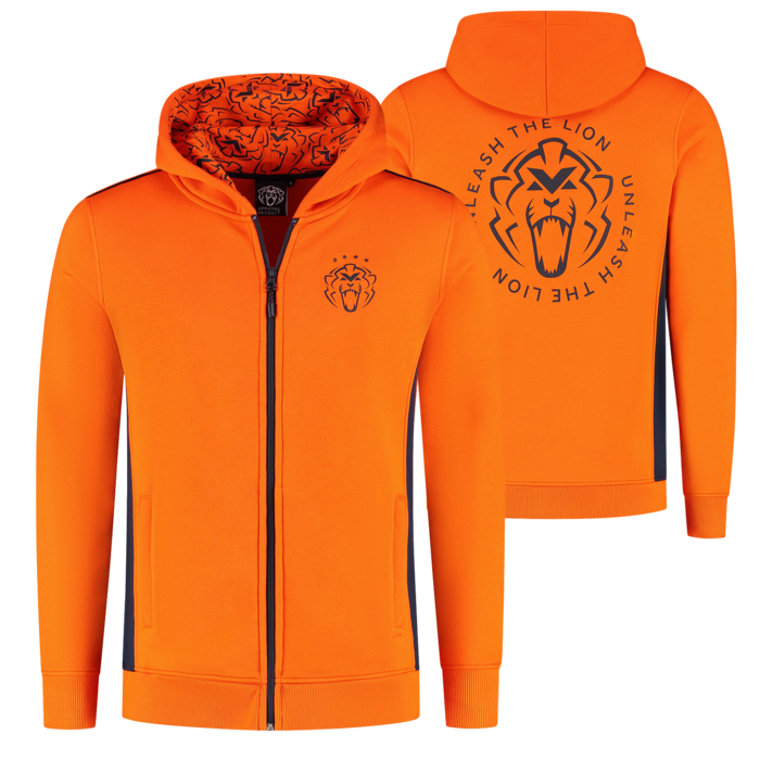 Zip-Hoodie - Orange - Unleash The Lion image