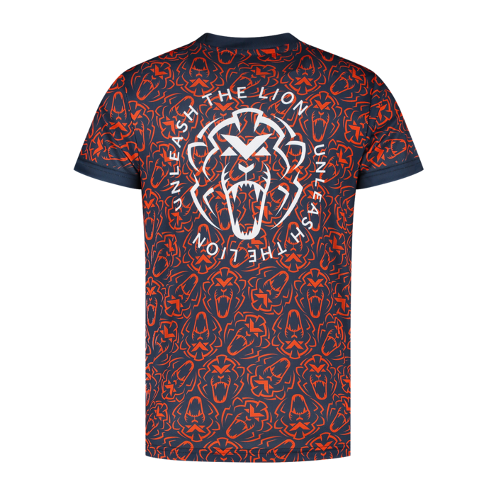 Orange Lion Sportshirt - Navy - Unleash The Lion image