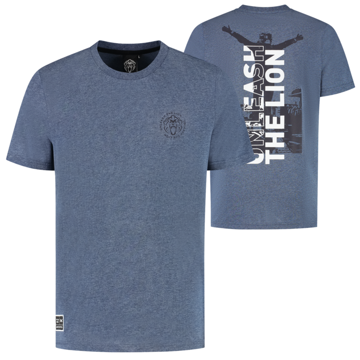 T-Shirt - Heather Blue - Unleash The Lion image