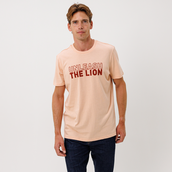 T-Shirt - Peach - Unleash The Lion image