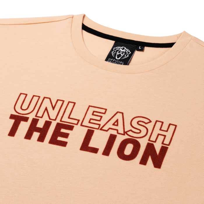 T-Shirt - Peach - Unleash The Lion image