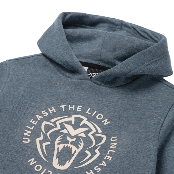 Hoodie - Heather Blue - Unleash The Lion image