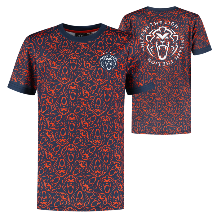Kids - Orange Lion Sportshirt - Unleash The Lion image