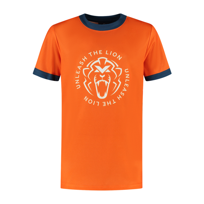 Kids - Sportshirt - Orange - Unleash The Lion image