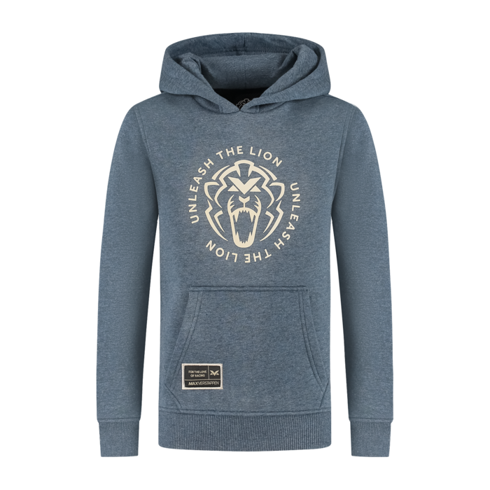 Kids - Hoodie - Heather Blue - Unleash The Lion image