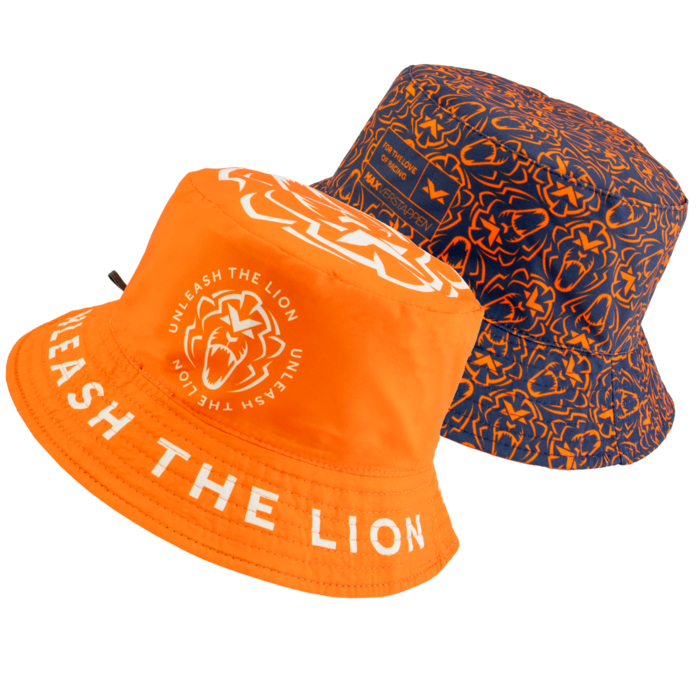 Orange Lion Reversible Bucket Hat - Unleash The Lion image