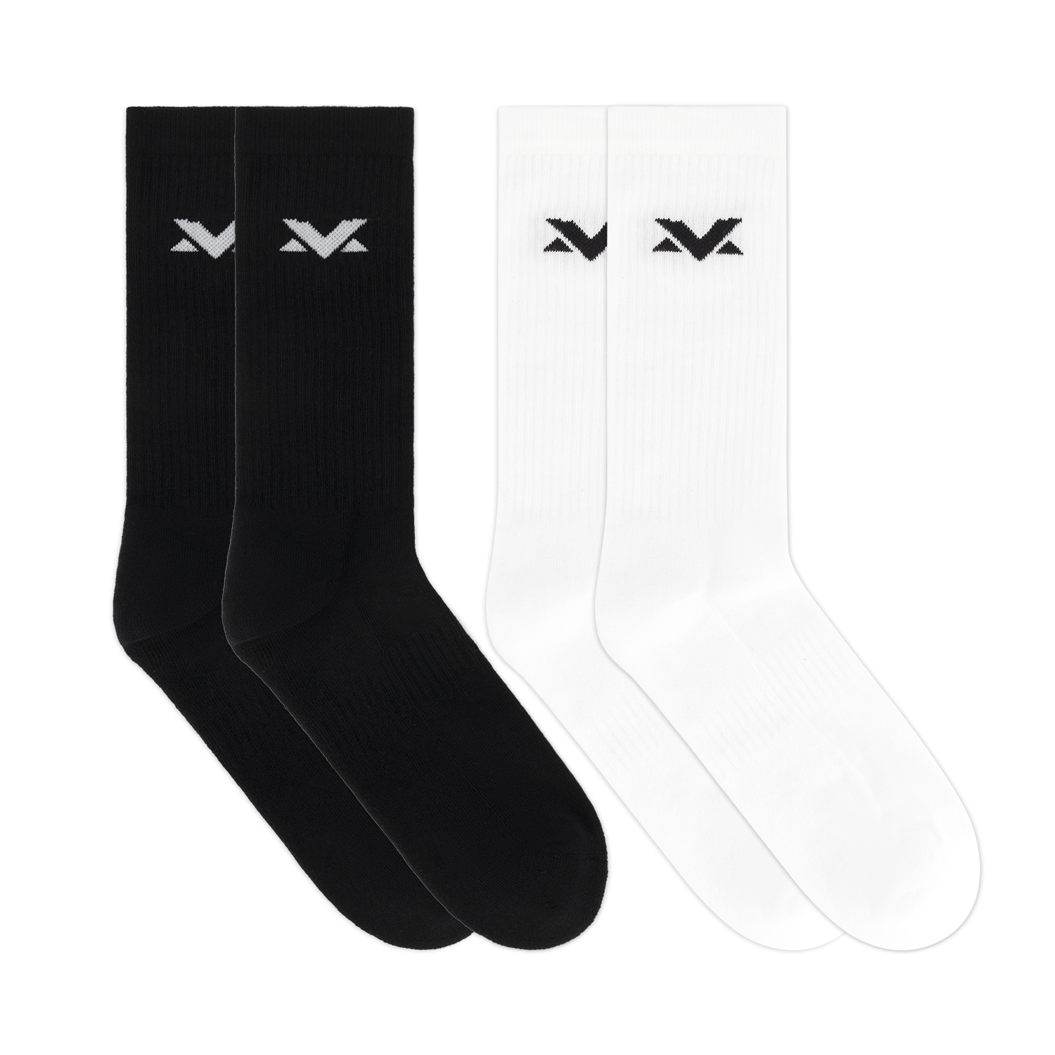 MV Socks 2-pack - Black/White