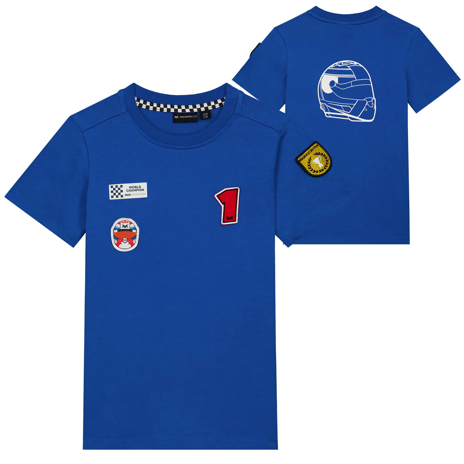 MV Kids - T-shirt Badges - Kobalt - Max Verstappen