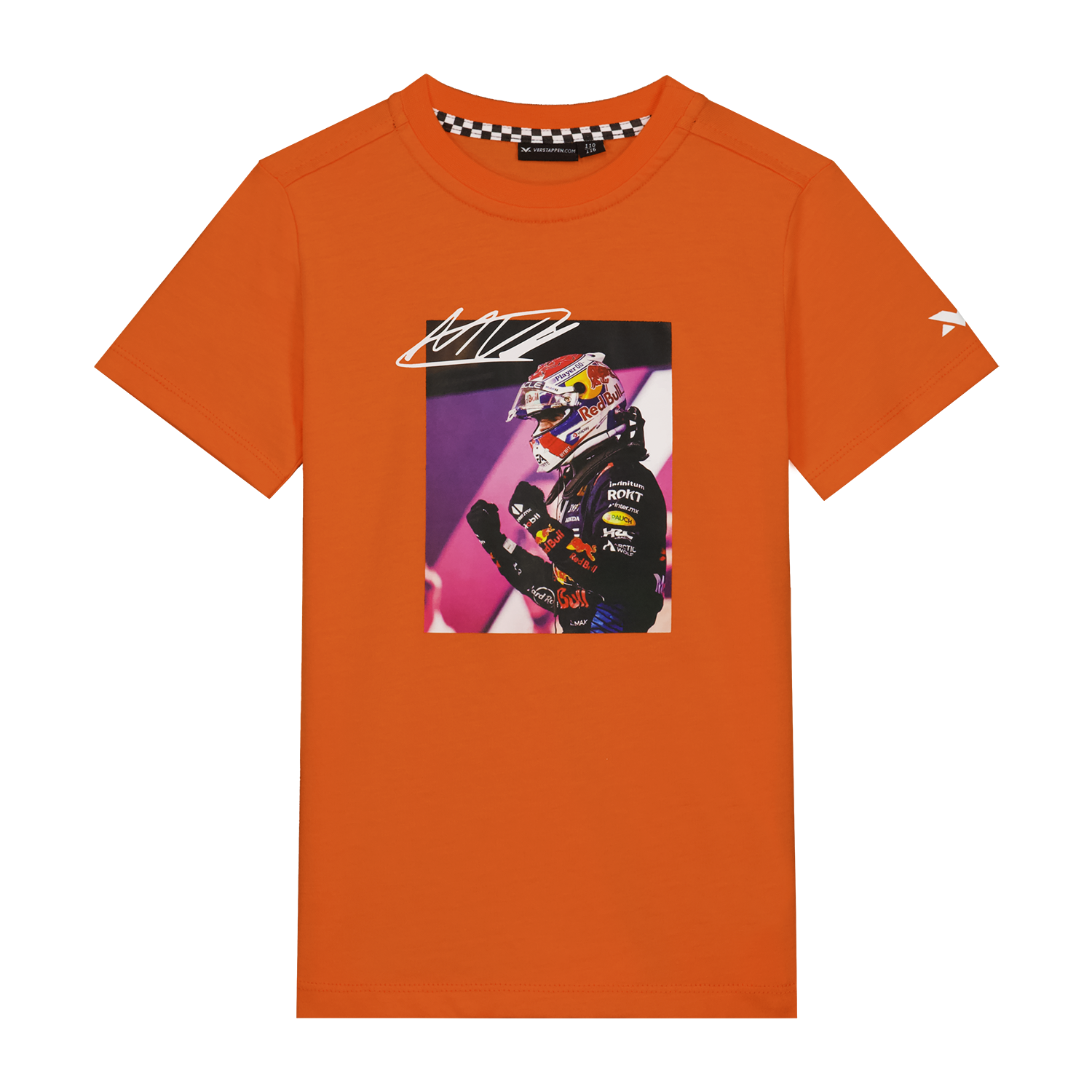 MV Kids - T-shirt Photoprint - Orange - Max Verstappen