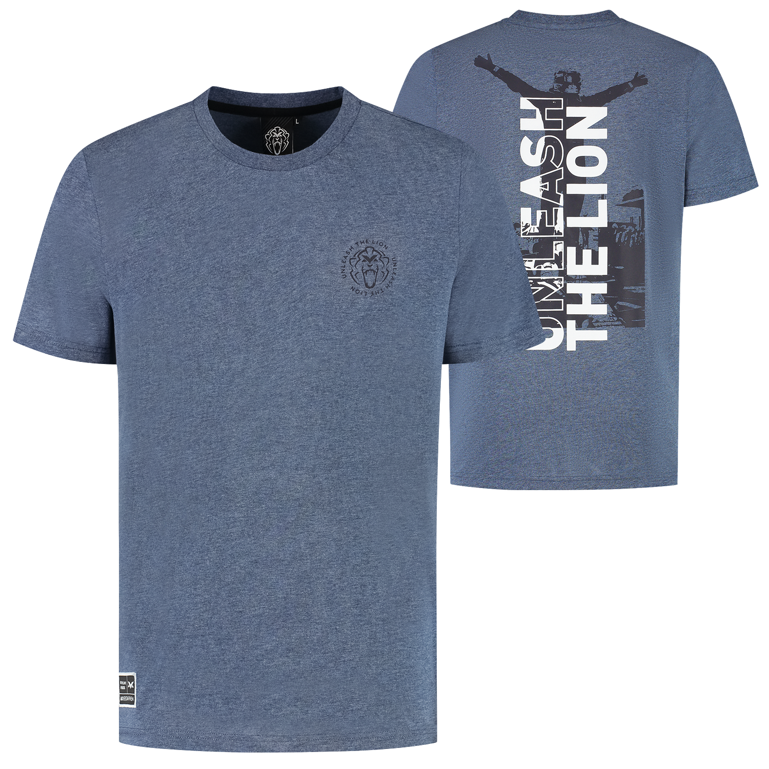 T-Shirt - Heather Blue - Unleash The Lion